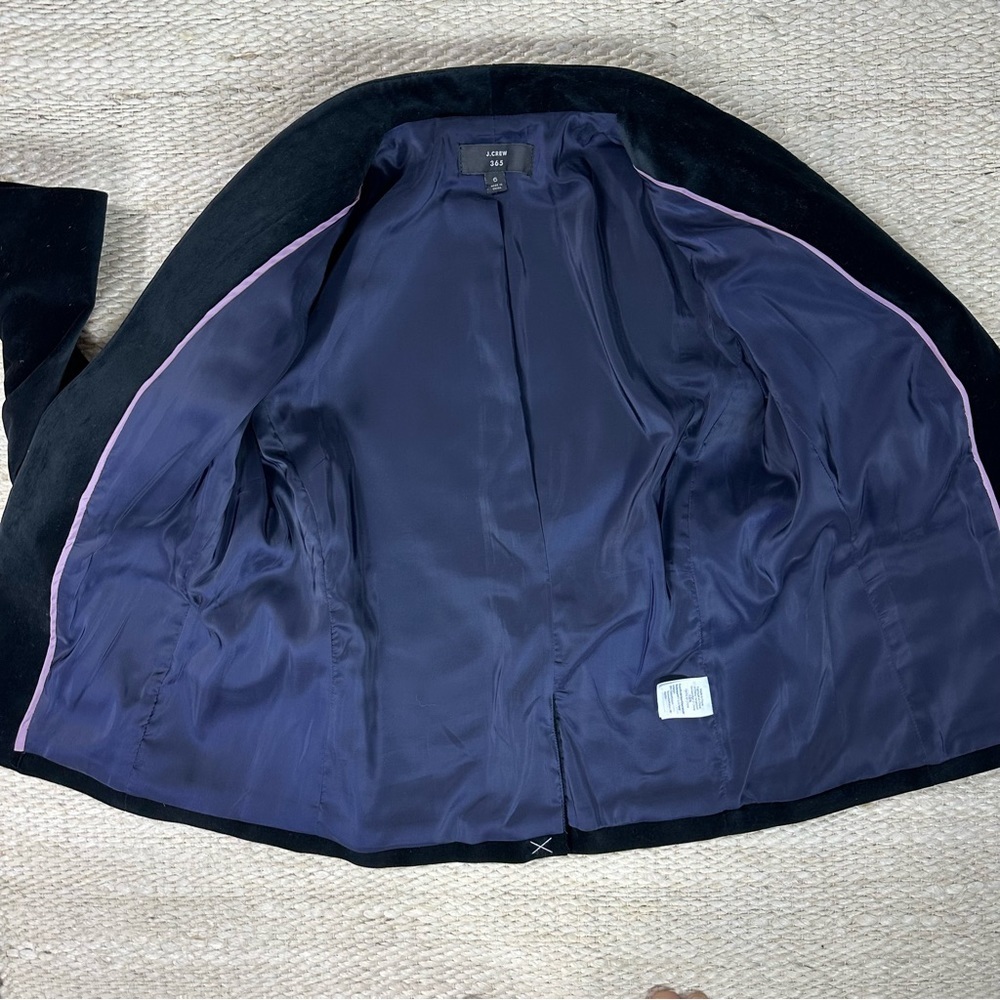 J. Crew 365 Velvet Blazer Size 6 - Picture 12 of 17